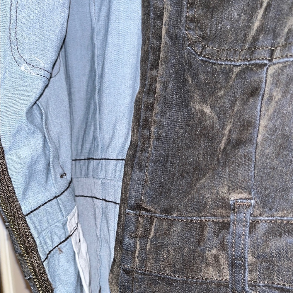 Vintage Olive Green Short-Sleeve Jumpsuit (NWT) - Picture 3 of 6